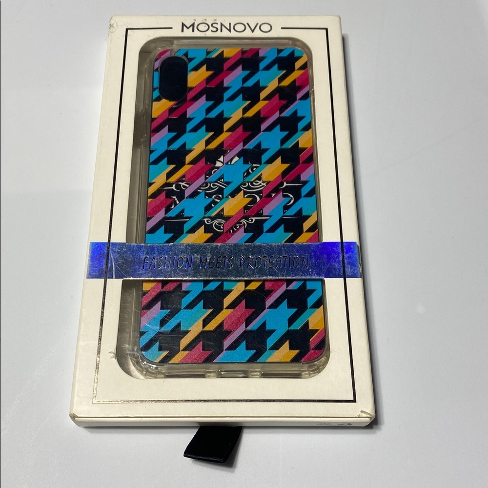 MOSNOVO iPhone XS Max Case Clear Retro Design Shock Absorbing Bumper Cover New